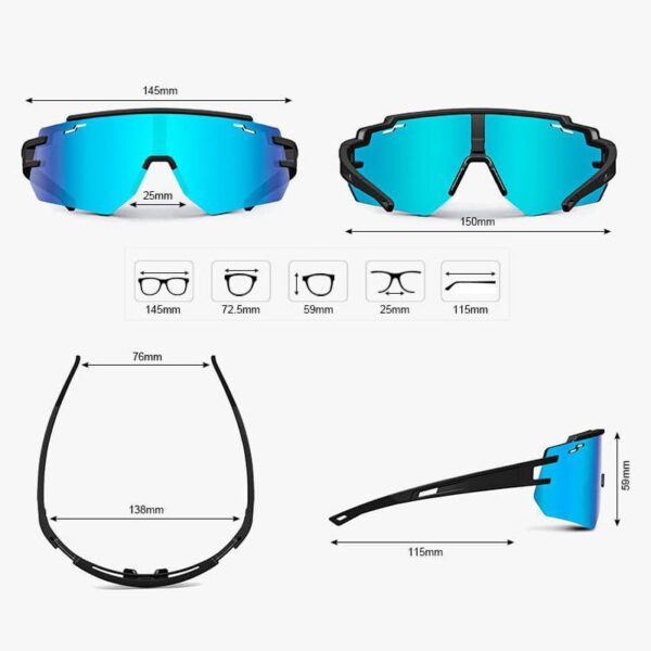 Bulk Wholesale Sports Sunglasses - JH142 - Image 13