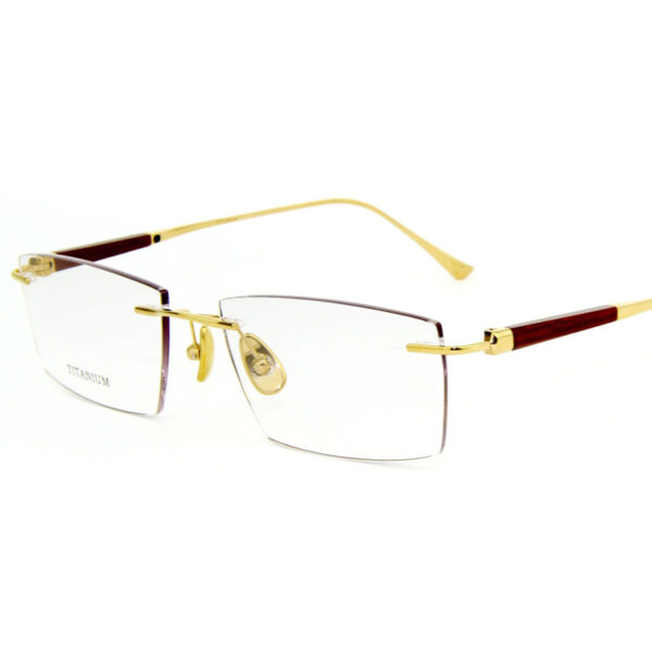 Buy Natural Wood Titanium Eyeglasses in Bulk - 99965