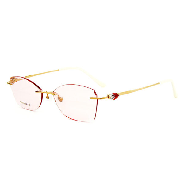 Wholesale Luxury Natural Jade Titanium Eyeglasses - 9822 - Image 3