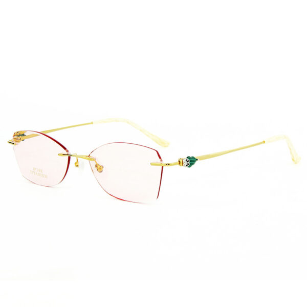 Wholesale Luxury Natural Jade Titanium Eyeglasses - 9822 - Image 4