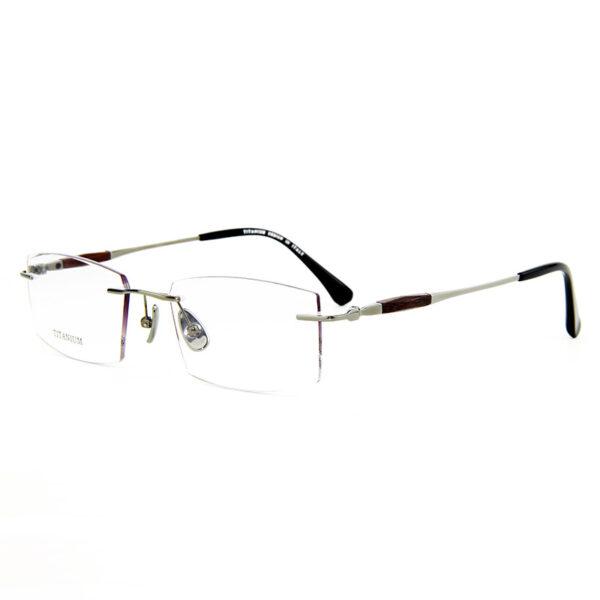 Wholesale Natural Wood Titanium Eyeglasses - 9973 - Image 2