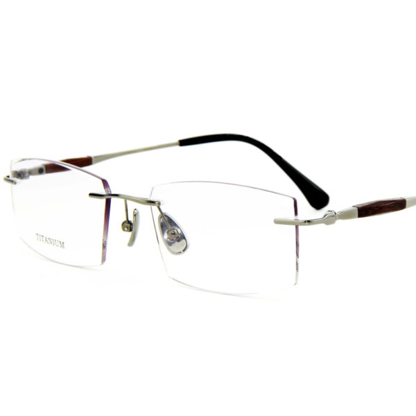 Wholesale Natural Wood Titanium Eyeglasses - 9973