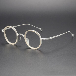 Round acetate-titanium-optical-frames-stylish-wholesale E80871