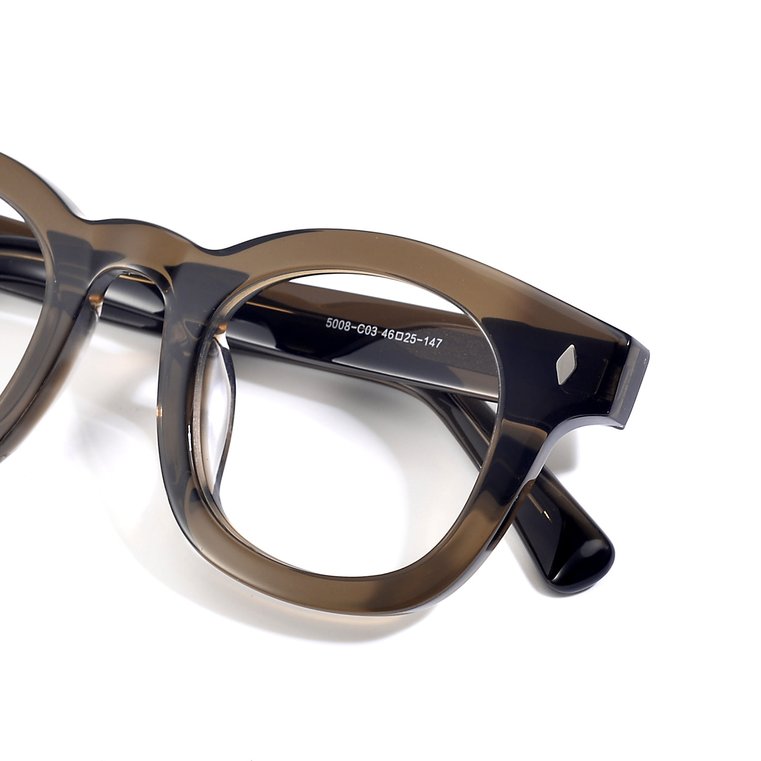 japanese-retro-acetate-eyeglass-frame-b2b supplier V5008 - Image 4
