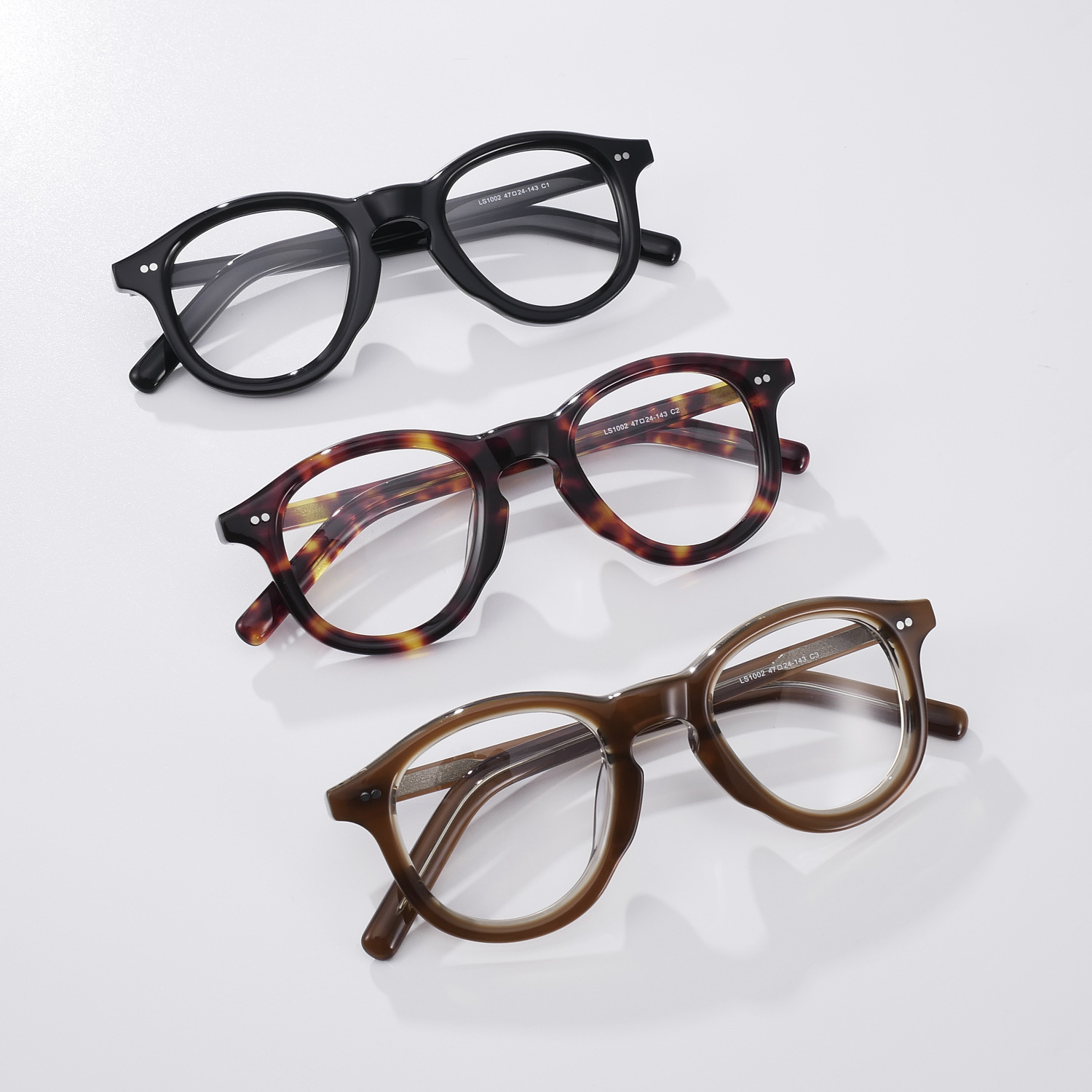 vintage-acetate-eyeglass-frames-korean-fashion-oem-factory V1002 - Image 3