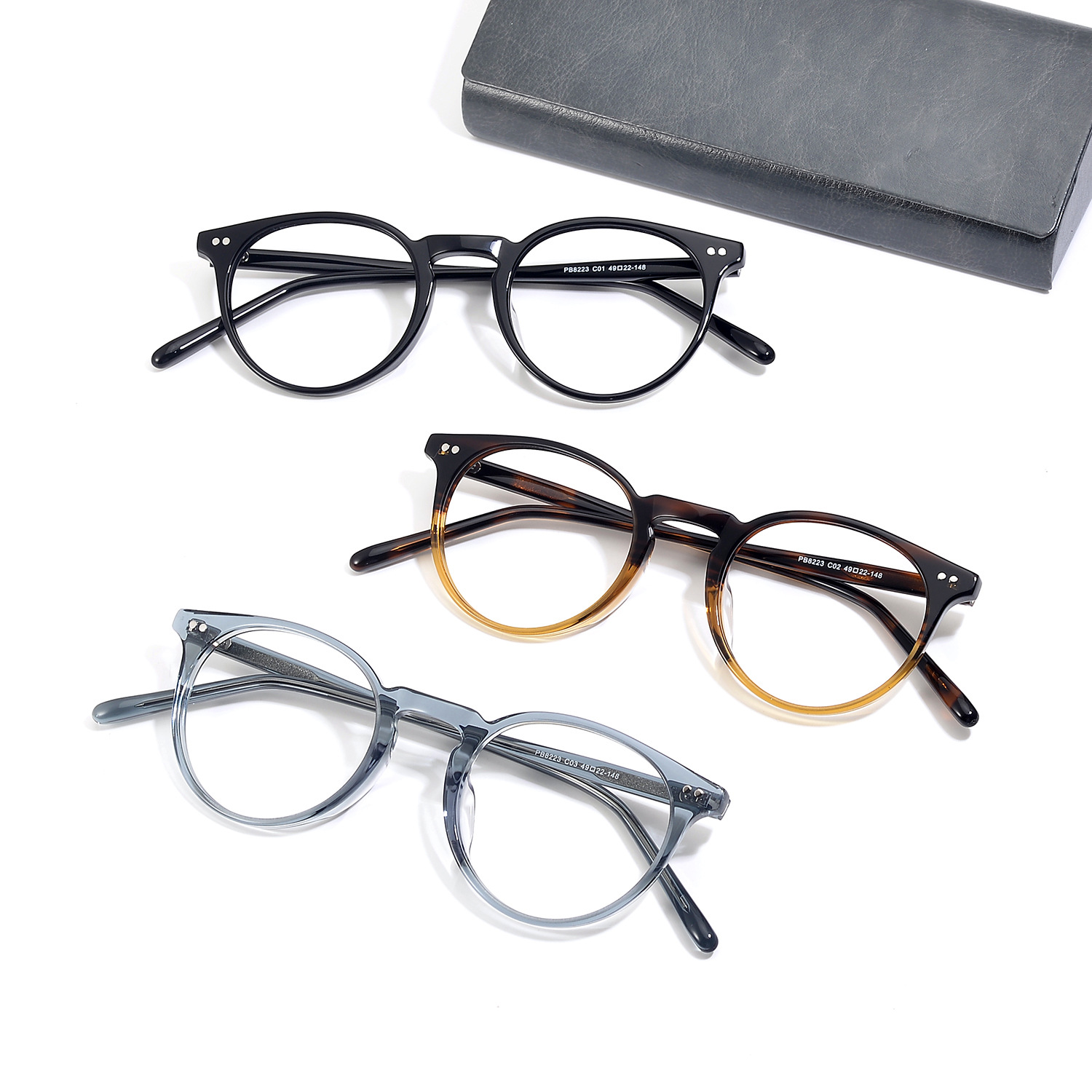 vintage-acetate-optical-frames bulk supplier V8223 - Image 3