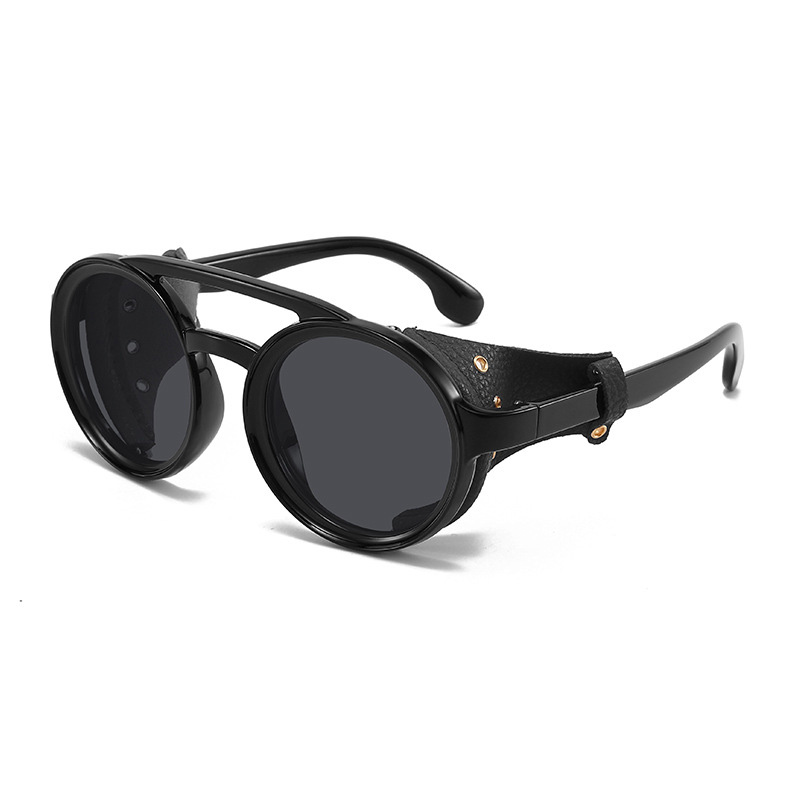 oem classic round-frame polarized sunglasses for driving FMS060 - Image 2