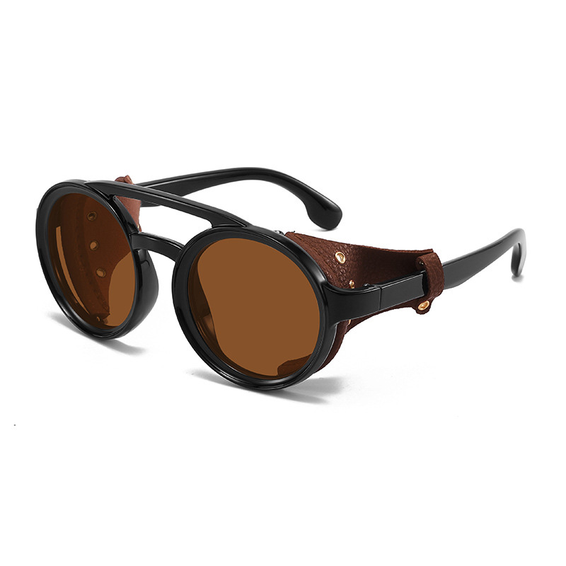 oem classic round-frame polarized sunglasses for driving FMS060 - Image 3