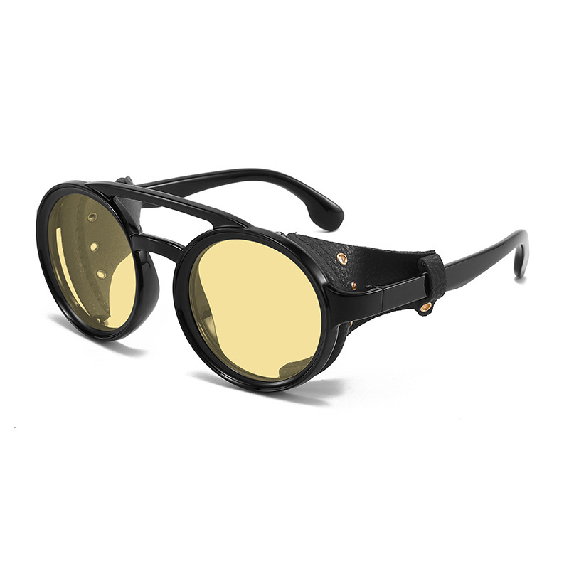 oem classic round-frame polarized sunglasses for driving FMS060 - Image 6