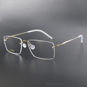 rimless-business-square-optical-frames oem factory 2280