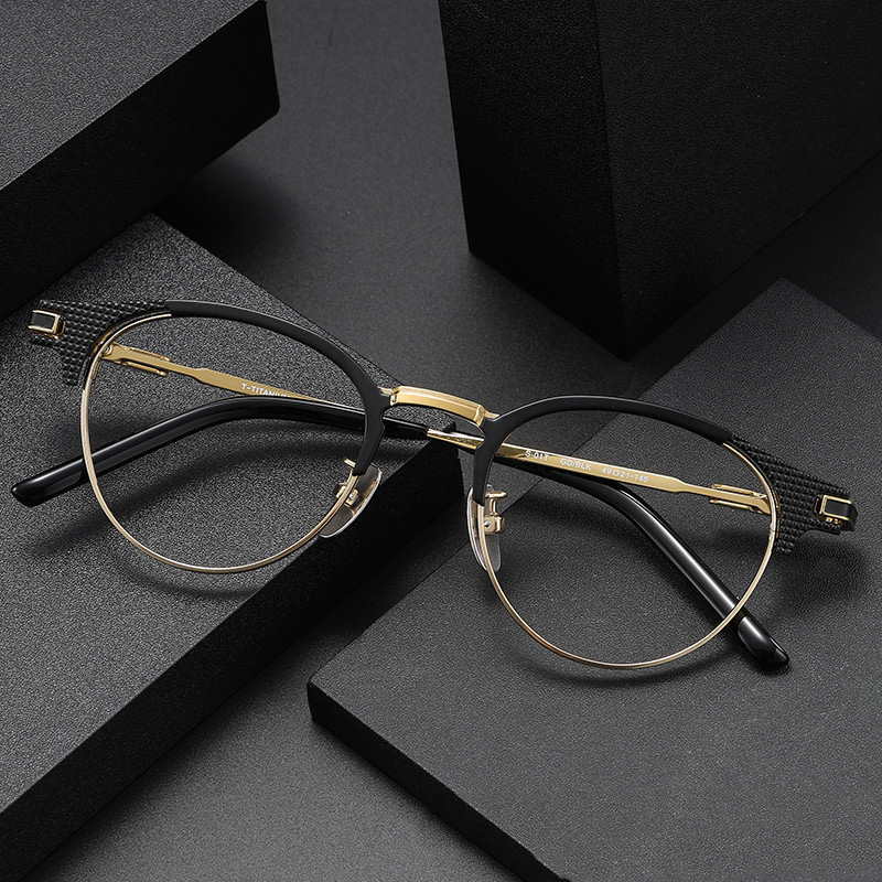 vintage-titanium-eyeglass-frames-dual-color-ip-plating-bulk-supplier-S-01T - Image 2