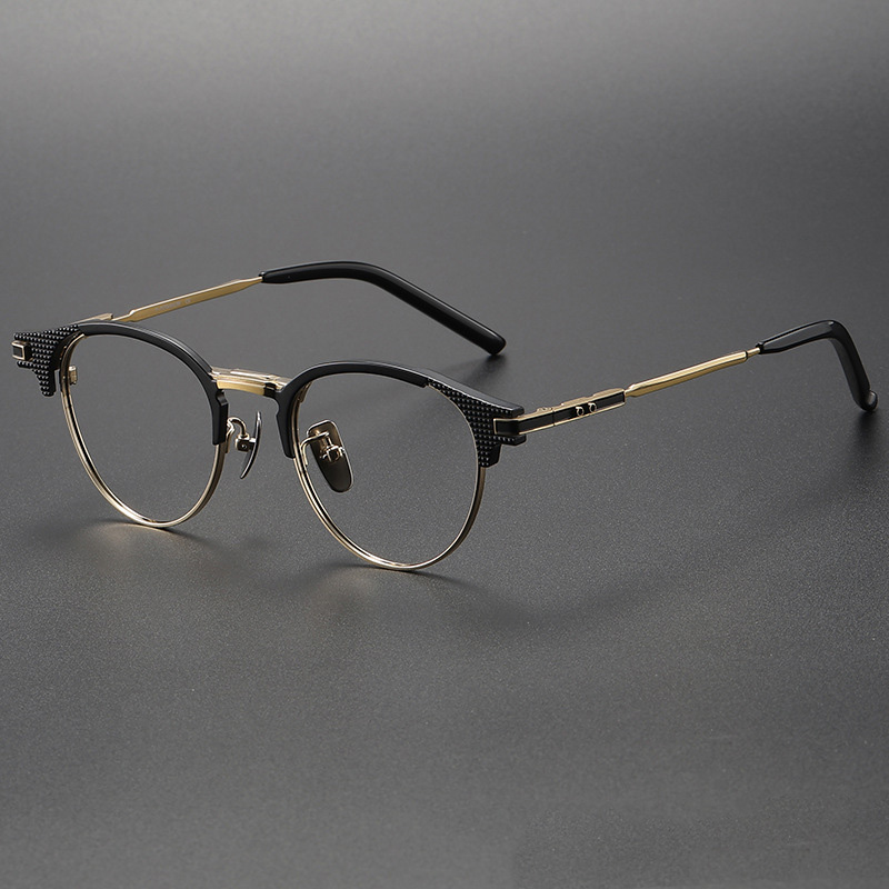 vintage-titanium-eyeglass-frames-dual-color-ip-plating-bulk-supplier-S-01T