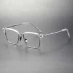 wholesale titanium-browline-eyeglass-frames-vintage-design-full-rim-bulk M122