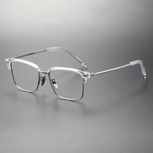 wholesale titanium-browline-eyeglass-frames-vintage-design-full-rim-bulk M122