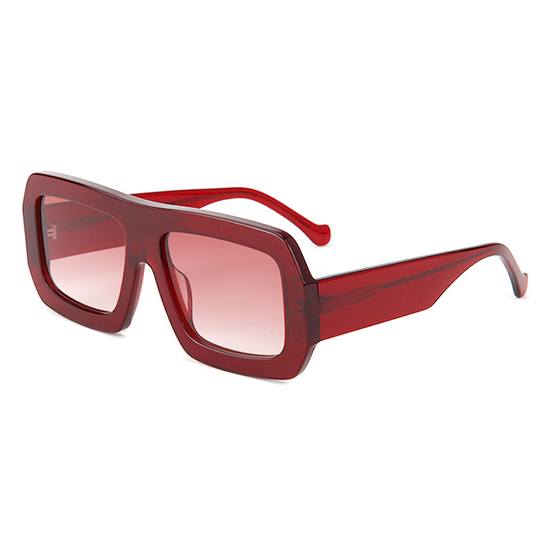 cross-border-square-temple-acetate-sunglasses bulk supplier ins-style fashion SA155 - Image 4