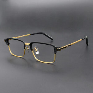 wholesale pure-titanium-business-browline-optical-frames S-07T