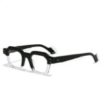 retro-square-acetate-eyeglasses supplier large-frame