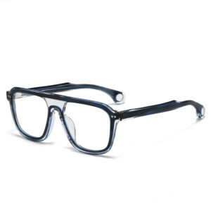 japanese-designer-double-bridge-acetate-aviator-frames factory wholesale BURNHAM