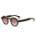 japanese-style-round-patchwork-acetate-sunglasses export factory uv-shade KELLOGG