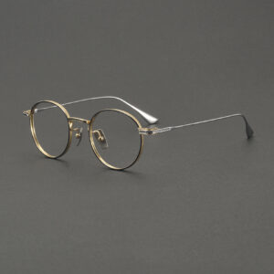 full-titanium-retro-round-optical-frames export supplier OTW6040