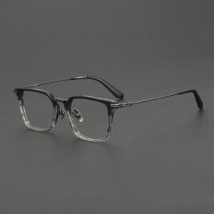 retro-acetate-titanium-optical-frames export factory DTX446 large-face