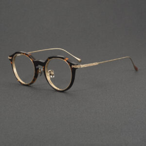 wholesale acetate-titanium-optical-frames-retro-oval LO-109