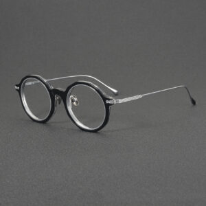 wholesale round-acetate-titanium-optical-frames LO-108 influencer-style