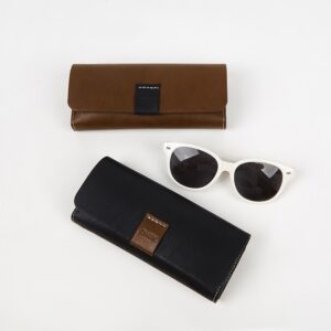 Buy Retro Leather Optical Case In Bulk - E5668-1-M