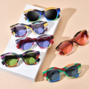 Buy Retro Acetate Sunglasses At Wholesale Prices - 19375T