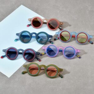 Circle Acetate Sunglasses Supplier - 19267T