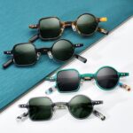 Wholesale Circle Acetate Sunglasses - 19155T