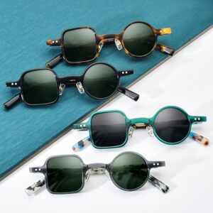 Wholesale Circle Acetate Sunglasses - 19155T