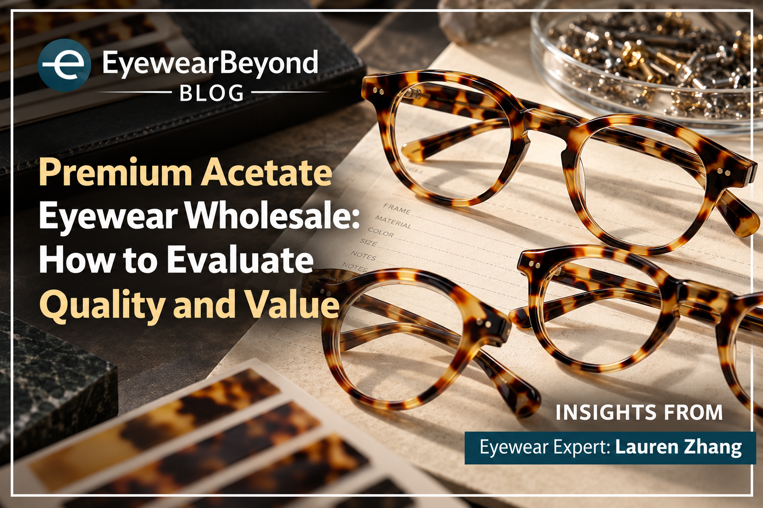 Premium Acetate Eyewear Wholesale: How to Evaluate Quality and Value